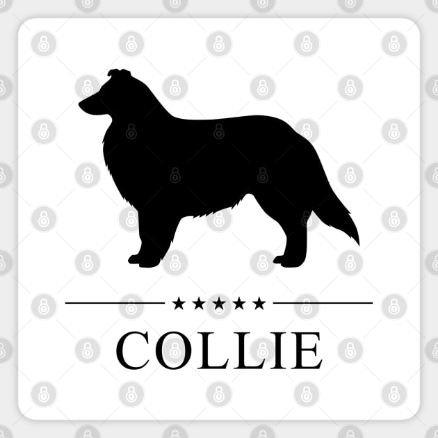 Collie Black Silhouette Magnet by millersye